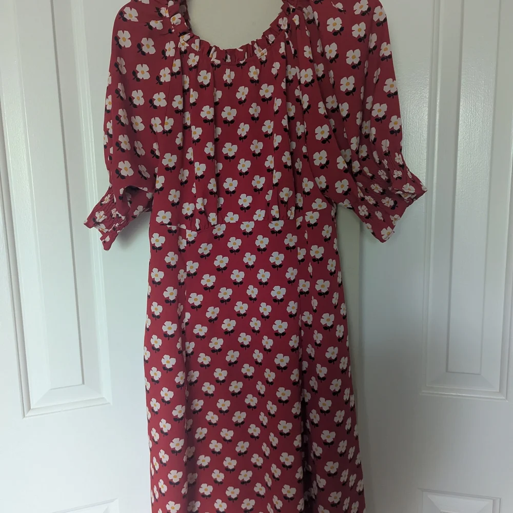Kate Spade Block Flower Fluid Dress - Picture 3 of 5